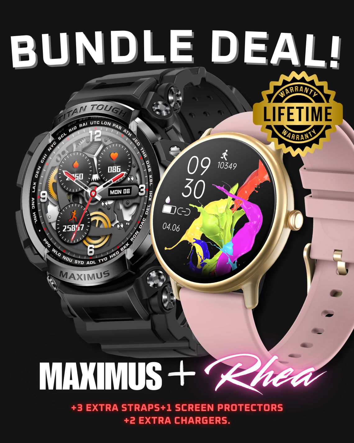 Maximus & Rhea Smartwatch Bundle Deal