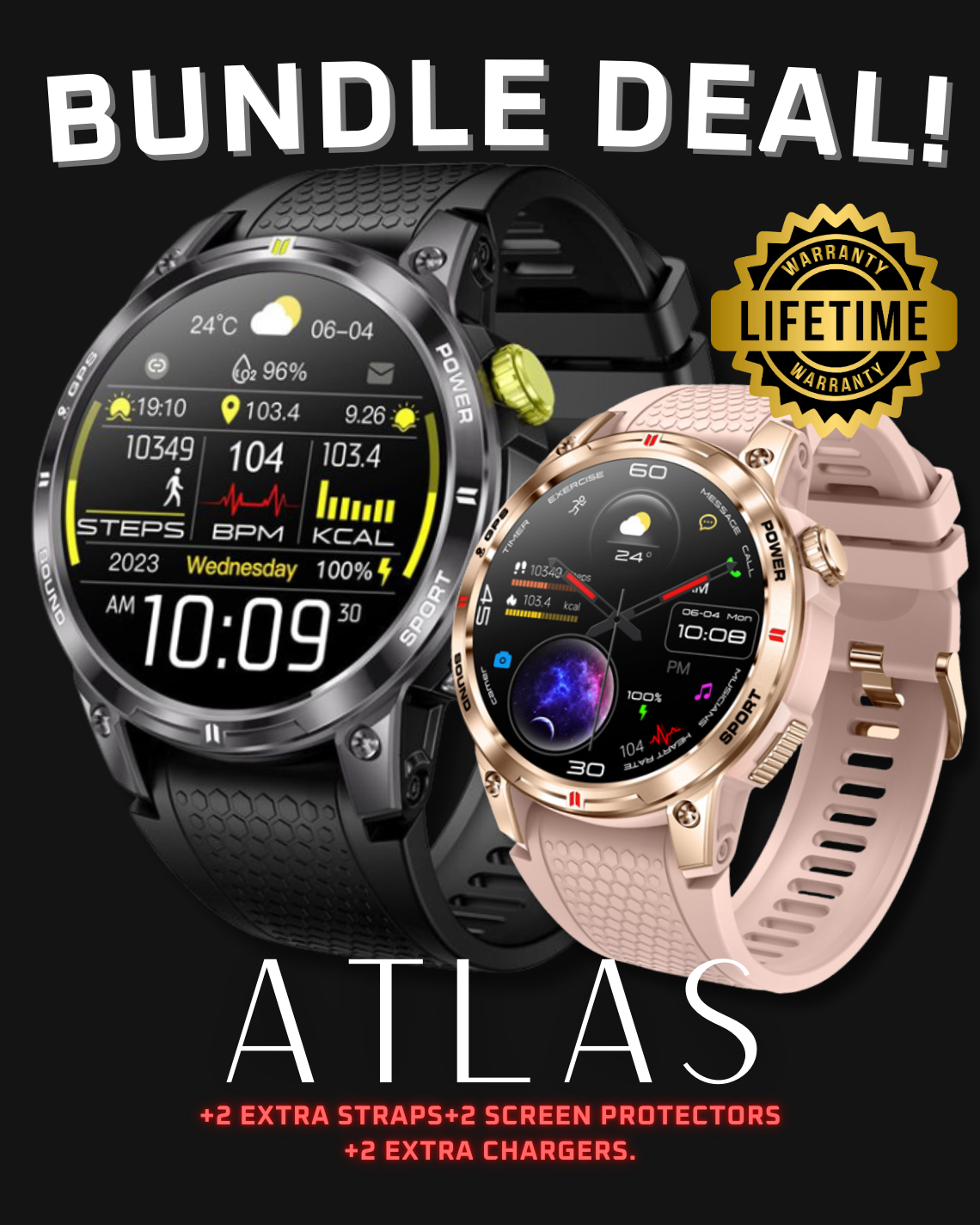 Atlas Duo Smartwatch Bundle Deal