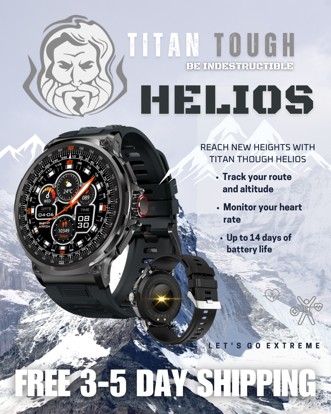 Helios Smartwatch – Titan Tough Helios Smartwatch – Titan Tough